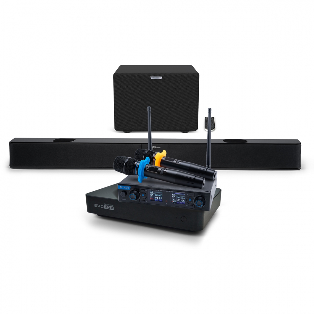 Hi-End караоке-система EVOBOX Premium + EvoSoundBar (саундбар с караоке) в Керчи