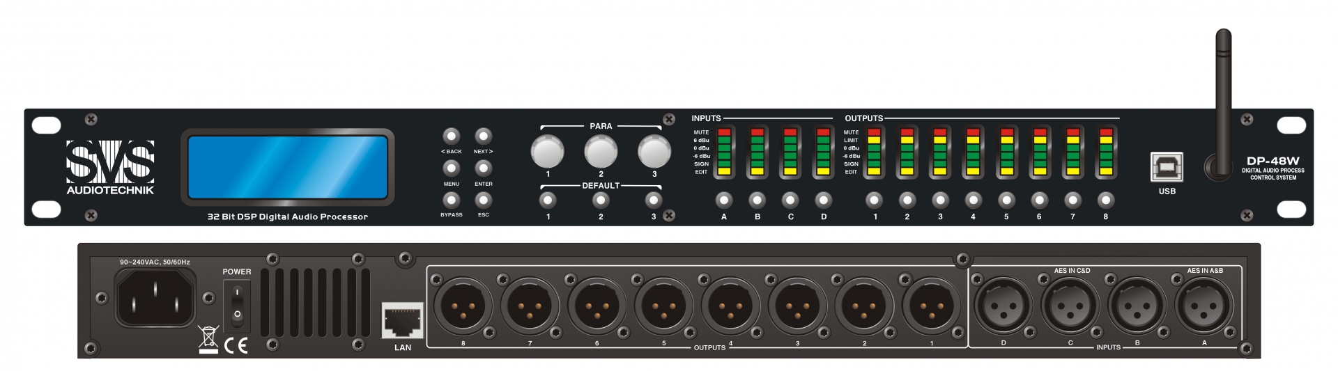 SVS Audiotechnik DP-48W Цифровой процессор: 4 входа 8 выходов в Керчи