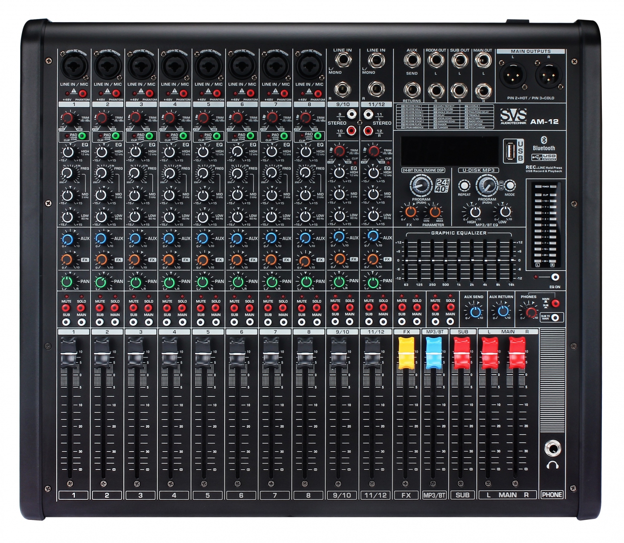 SVS Audiotechnik mixers AM-12 Микшерный пульт аналоговый, 12-канальный в Керчи