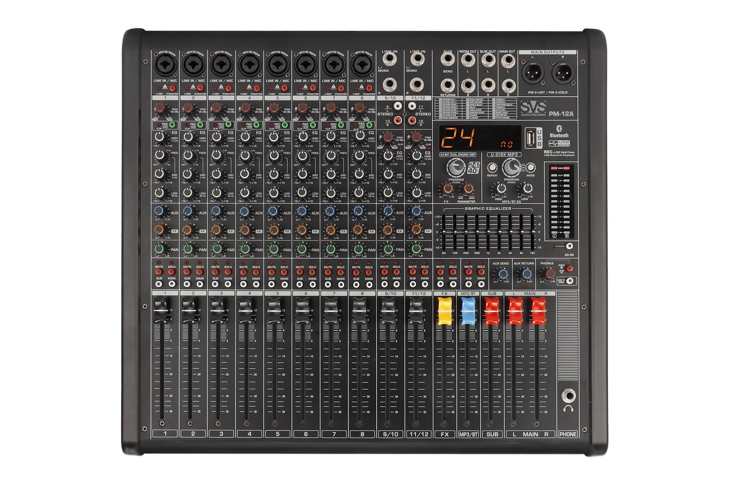 SVS Audiotechnik mixers PM-12A Активный аналоговый микшерный пульт, 12-канальный в Керчи
